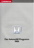 Honda PKW Programm Prospekt 1989