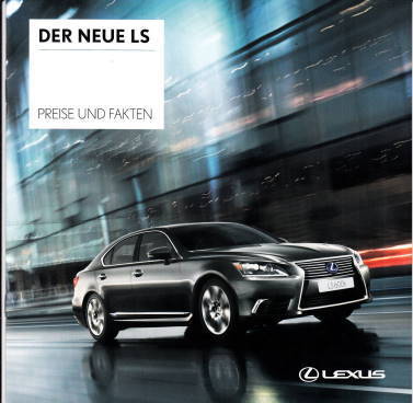 Preisliste Lexus LS 12 - 2012