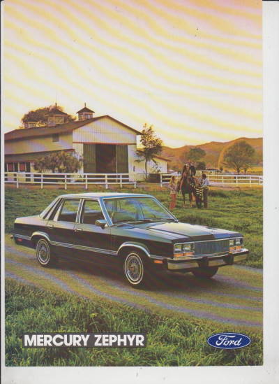 Autoprospekt Mercury Zephyr 1980
