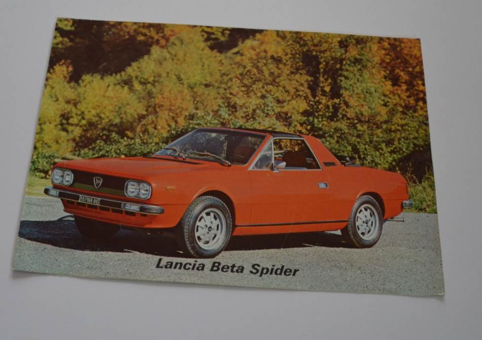 alter Lancia Beta Spider Autoprospekt