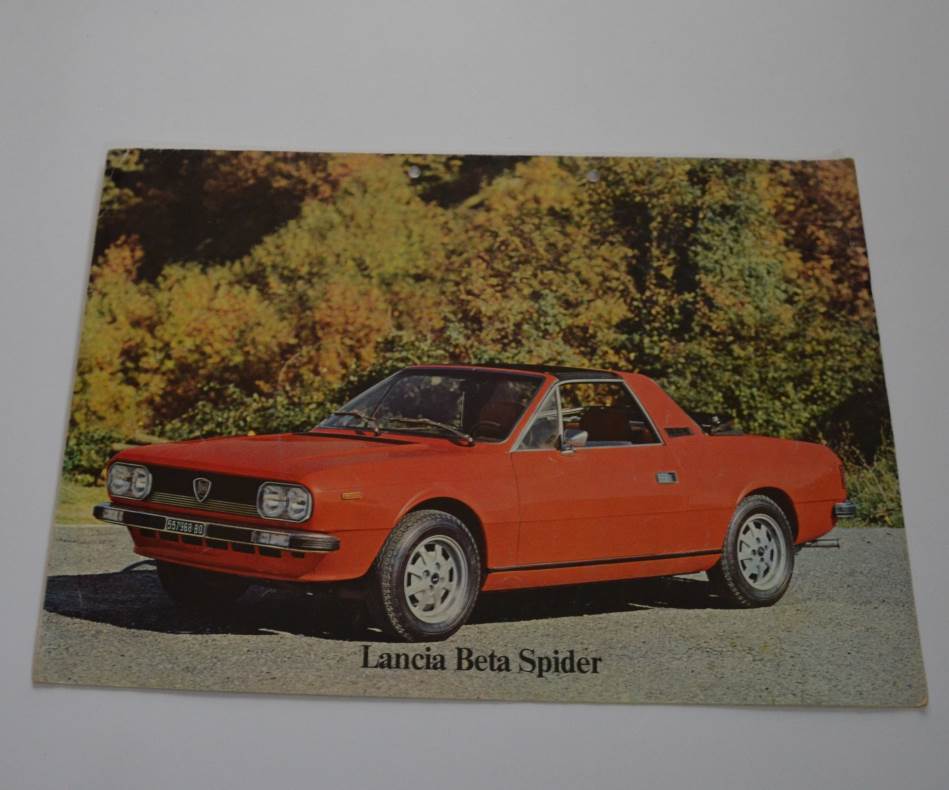 alter Prospekt Lancia Beta Spider
