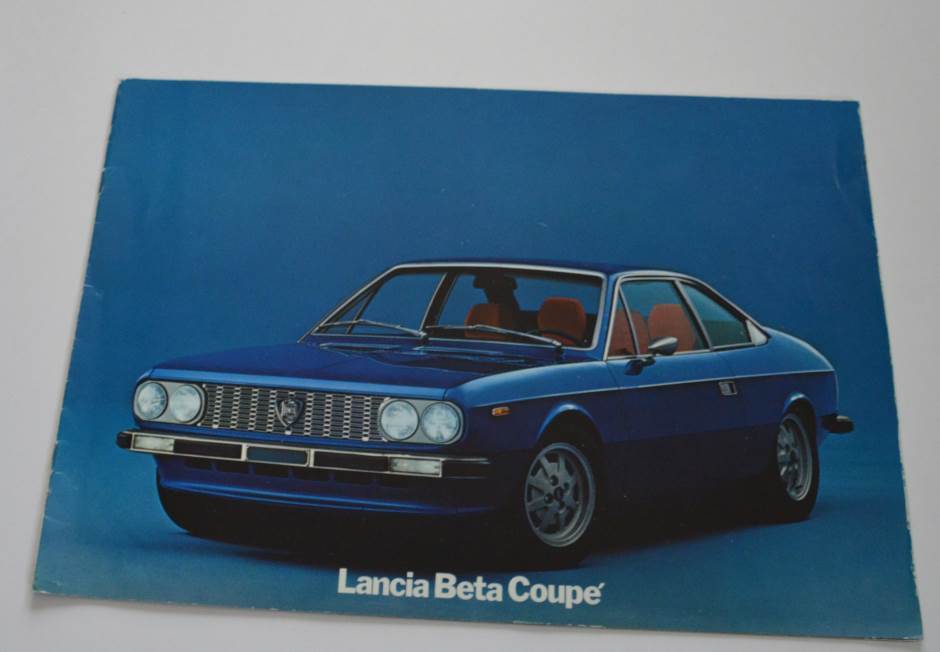 Lancia Beta Coupe alter Autoprospekt