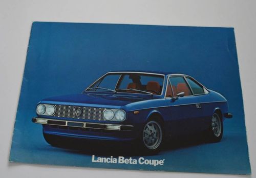 Lancia Beta Coupe alter Autoprospekt