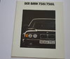 Prospekt BMW 750i 750 iL 1991