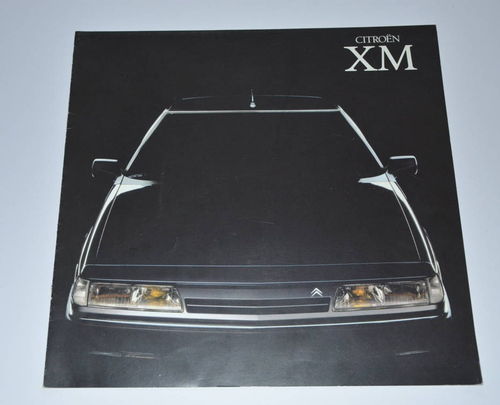 Citroen XM  schöner Autoprospekt 1- 1990 Finnland