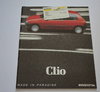 In Fahrt: Renault Clio Prospekt 11 - 1990