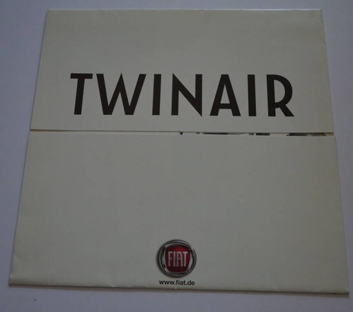Autoprospekt Fiat 500 Twinair Turbo 8- 2010