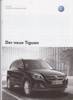 VW Tiguan Preislisten