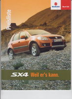 Suzuki SX4 Preislisten