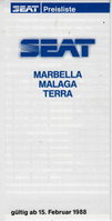 Seat Marbella Preislisten