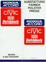 Honda Civic Preislisten