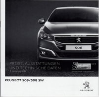 Peugeot 508 Preislisten