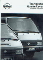 Nissan Urvan Technikprospekte