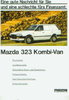 Klasse: Mazda 323 Kombi Van Prospekt 80er Jahre