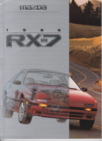 Traumauto: Mazda RX-7 1986 Prospekt englisch