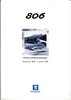 Preisliste Peugeot 806 1. Januar 2001 pr1219