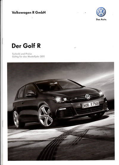 Preisliste Technik VW Golf R 23. Dez 2010 pr-1260