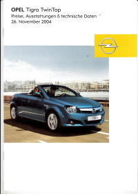 Preise Technik Opel Tigra Twintop 26. November 2004