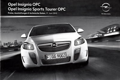Preise Technik Opel Insignia OPC  21. Juni 2010 pr-1100