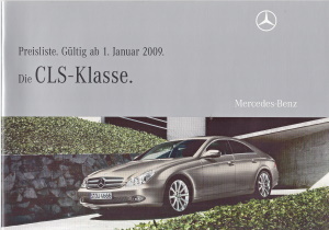 Mercedes Benz CLS - Preisliste 1. Januar 2009