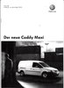 Preisliste VW Caddy Maxi November 2007 MJ 2008