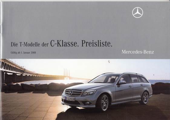 Preisliste Mercedes C Klasse T Modell 1. Jan 2008