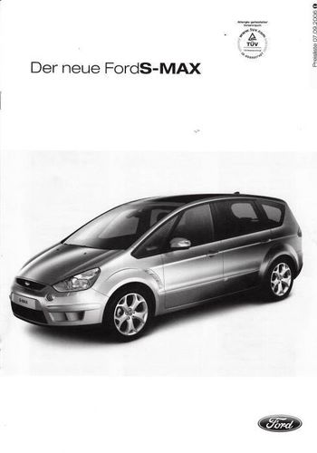Preisliste Ford S Max 7. September 2006
