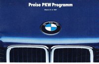 BMW Preislisten