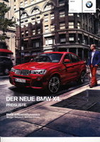 BMW X4 Preislisten
