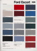 Farbkarte Ford Escort 1985 die Autoliteratur -  Histoquariat
