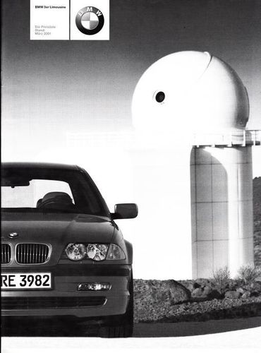 Preisliste BMW 3er Limousine März 2001
