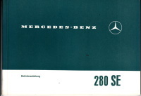 Betriebsanleitung Mercedes 280 SE /8 1971