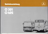 Betriebsanleitung Mercedes O 301 - O 402 Bus 1986
