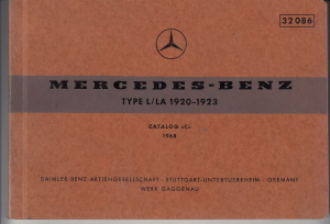 Mercedes Teile Bildkatalog LKW L LA 1920 1923 1968