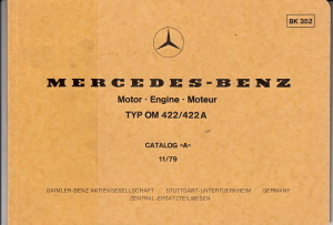 Mercedes Teile Bildkatalog Motor OM 422 422 A 1979