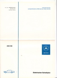 Elektrischer Schaltplan Mercedes 350 SE W116 1972