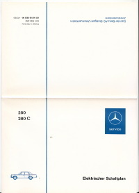 Elektrischer Schaltplan Mercedes 280 280 C 1972