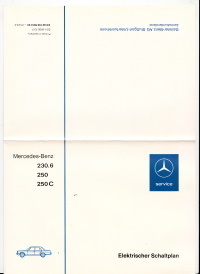Elektrischer Schaltplan Mercedes 230.6 - 250 C W114 1974