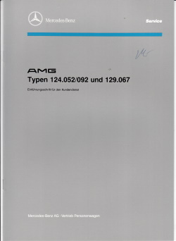 Werkstatthandbuch Mercedes AMG Typ 124 129 1993