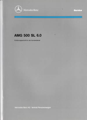 Werkstatthansbuch Mercedes AMG 500 SL 6-0 R129 1991