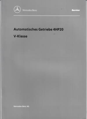 Werkstatthandbuch Mercedes V Klasse Getriebe 4HP20 1996