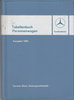 Tabellenbuch Mercedes Personenwagen Juli 1963