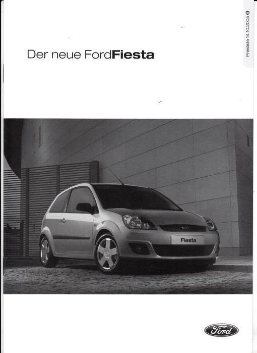 Preisliste Ford Fiesta Oktober 2005