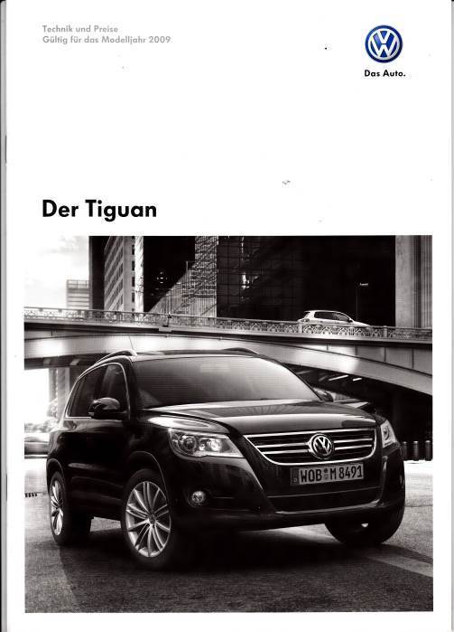 VW Tiguan Preisliste Technik 6. November 2008