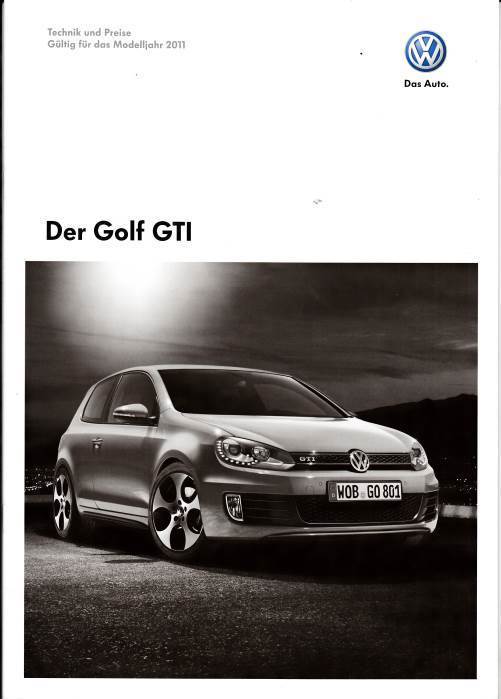 Preisliste VW Golf GTI 23. Dezember 2010