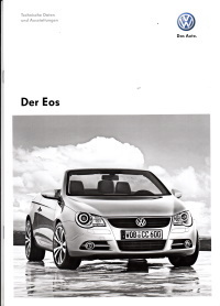 Technikprospekt VW Eos Mai 2008