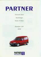 Peugeot Partner Technikprospekte