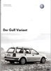 Technikprospekt VW Golf Variant Mai 2003