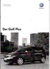 Technikprospekt VW Golf Plus Oktober 2007