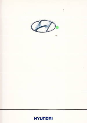 Presseliteratur Pressemappe Hyundai Genf 1992
